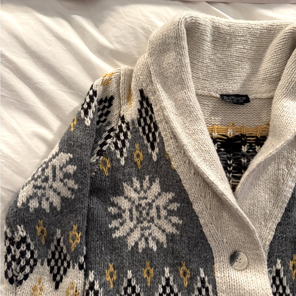 Vintage-Inspired Fair Isle Grandpa Cardigan